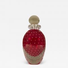 Contemporary red Murano bullicante tall perfume bottle - 2724900