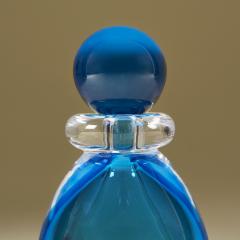 Contemporary tall aquamarine Murano perfume bottle - 2718481