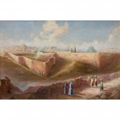Continental 20th century oil painting of Jerusalem - 4143207