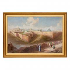 Continental 20th century oil painting of Jerusalem - 4143208