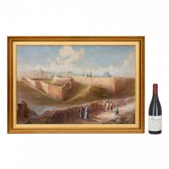 Continental 20th century oil painting of Jerusalem - 4143237