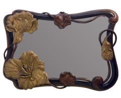 Continental Art Nouveau Parcel Gilt Mirror c 1900 - 4598690