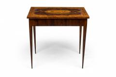 Continental Biedermeier Inlaid Burl Veneer Side Table - 4169265