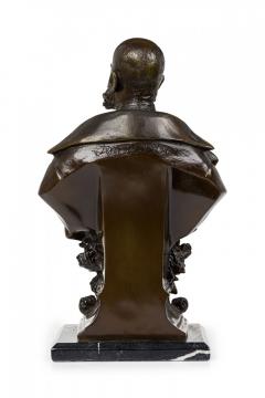 Continental Bronze Bust of a Mustachioed Dignitary Military Officer - 4199793