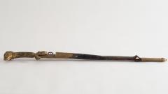 Continental Bronze Dore Ceremonial Dog Pommel Sword with Scabbard - 4199869