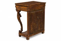 Continental Burl Elm Console Table with Mirror Back - 4170359