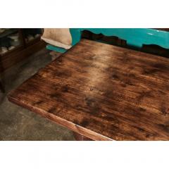 Continental Carved Oak Trestle Table Desk - 2085617