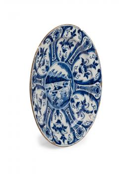 Continental Dutch Blue and White Hand Painted DIsplay Plate - 4198075