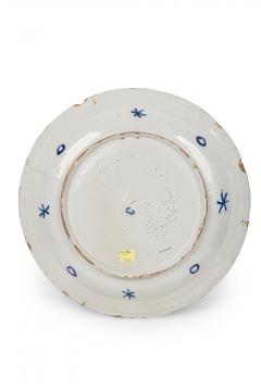 Continental Dutch Blue and White Hand Painted DIsplay Plate - 4198079
