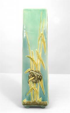 Continental German Blue Porcelain Heron Vase - 4656835