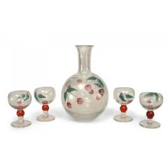 Continental German Decanter and Glass Set - 4741701