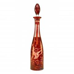 Continental German Etched Glass Decanter - 4741702