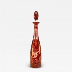 Continental German Etched Glass Decanter - 4741718