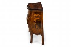 Continental German Louis XV style 18th Century Inlaid Bombe Shaped Commode - 4634294