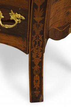 Continental German Louis XV style 18th Century Inlaid Bombe Shaped Commode - 4634301