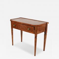 Continental German Mahogany Parquetry Veneer Console Table - 2801191