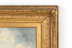 Continental German Oil Landscape in a Gilt Wood Frame - 4516614