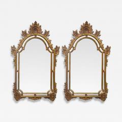 Continental Giltwood Arched Wall Mirrors USA 20th c  - 4392105