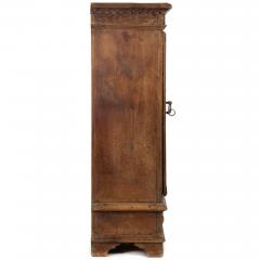 Continental Heavily Worn Carved One Door Cupboard Cabinet of Small Size - 4501300