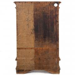 Continental Heavily Worn Carved One Door Cupboard Cabinet of Small Size - 4501301