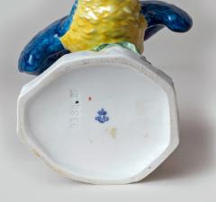 Continental Porcelain Blue Plumed Parrot - 780621