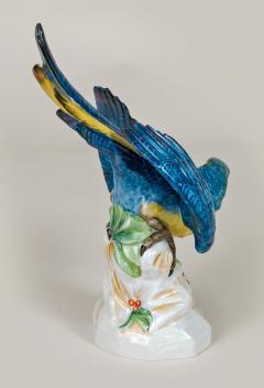 Continental Porcelain Blue Plumed Parrot - 780622