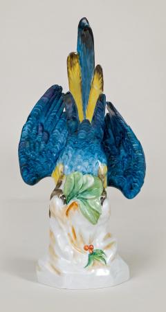 Continental Porcelain Blue Plumed Parrot - 780623