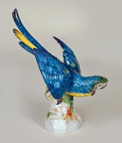 Continental Porcelain Blue Plumed Parrot - 780624