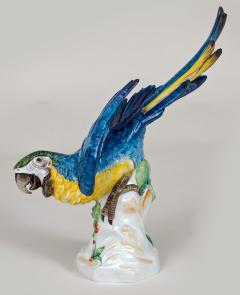 Continental Porcelain Blue Plumed Parrot - 780626