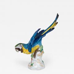 Continental Porcelain Blue Plumed Parrot - 843787
