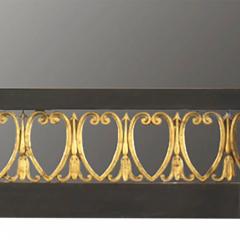 Continental Swedish Empire Gilt and Ebonized Eagle Pediment Wall Mirror - 4628922