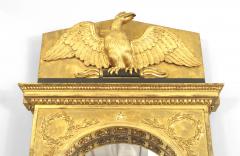 Continental Swedish Empire Gilt and Ebonized Wall Mirror - 1399338