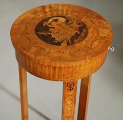 Continental satinwood marquetry work table - 4787748