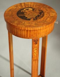 Continental satinwood marquetry work table - 4787753