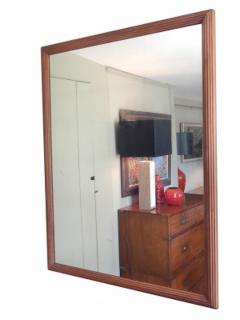 Convex Fluted Cherry Framed Mirror  - 1977926