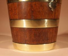 Coopered Oak And Brass Bucket Dutch 19th Century  - 3463290