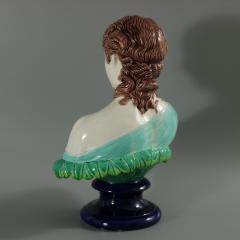 Copeland Majolica Bust of Clytie The Water Nymph - 2502725