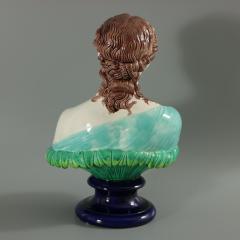 Copeland Majolica Bust of Clytie The Water Nymph - 2502726