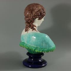 Copeland Majolica Bust of Clytie The Water Nymph - 2502727