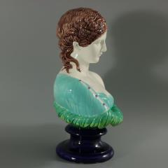 Copeland Majolica Bust of Clytie The Water Nymph - 2502728