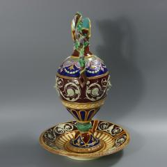 Copeland Majolica Renaissance Style Ewer And Stand - 4227161