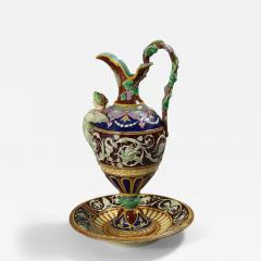 Copeland Majolica Renaissance Style Ewer And Stand - 4227357
