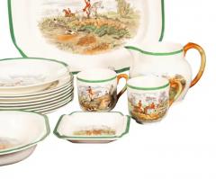 Copeland Spode Pottery Fox Hunt Lunch Service - 4137931
