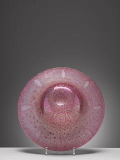 Copier Andries Dirk A D Copier Leerdam Unica Pink Glass Bowl circa 1927 - 4823432