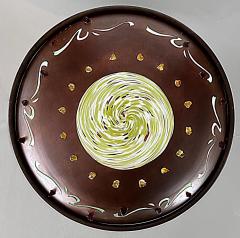 Copper Art Glass Studio Brutalist Fixture Pendant Chandelier - 4322325