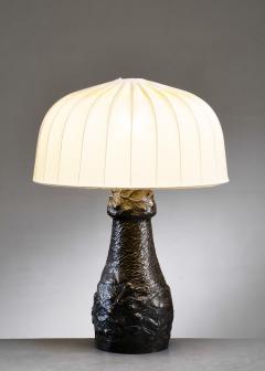 Copper Art Nouveau table lamp - 4653364