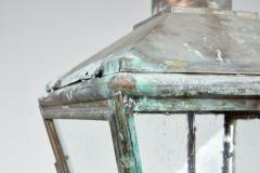 Copper Hanging Lantern with Scalloped Finial - 4436392