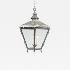 Copper Hanging Lantern with Scalloped Finial - 4439387