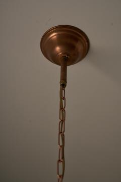 Copper and Clear Glass Nautical Style Pendant Light 1960s - 4510609