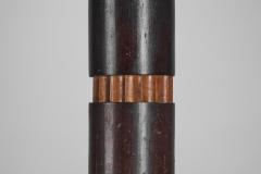 Copper and Wood Art Deco Table Lamp Europe ca 1930s - 3317629
